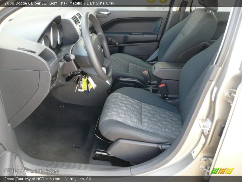 Light Khaki Metallic / Dark Slate Gray 2008 Dodge Caliber SE