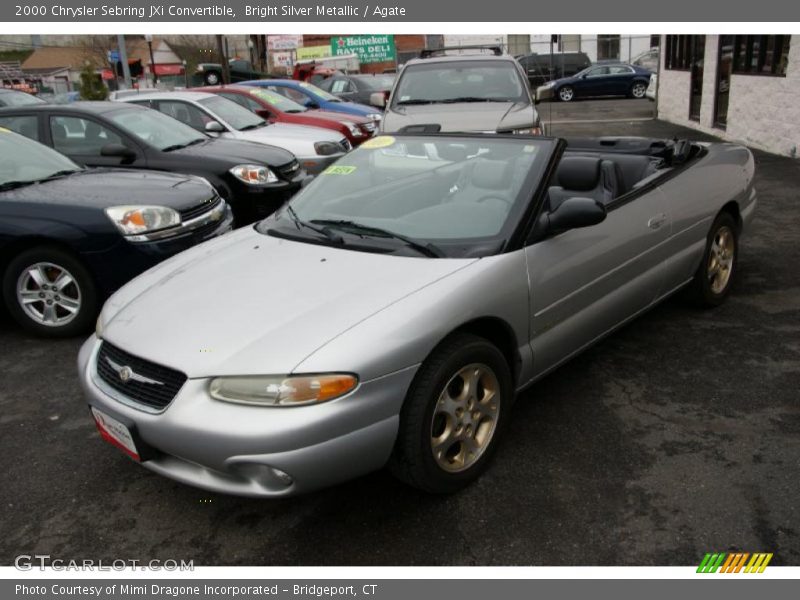 Bright Silver Metallic / Agate 2000 Chrysler Sebring JXi Convertible