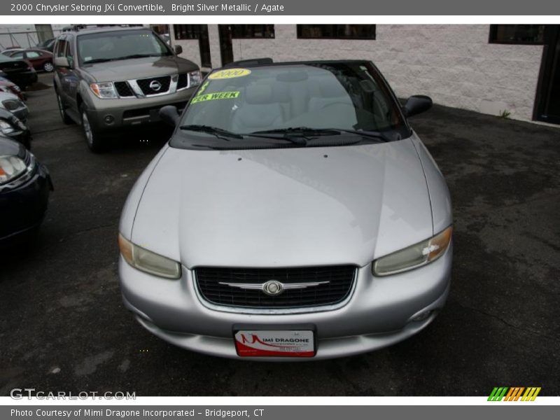 Bright Silver Metallic / Agate 2000 Chrysler Sebring JXi Convertible