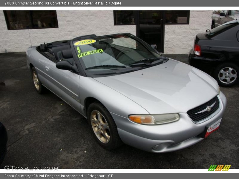 Bright Silver Metallic / Agate 2000 Chrysler Sebring JXi Convertible