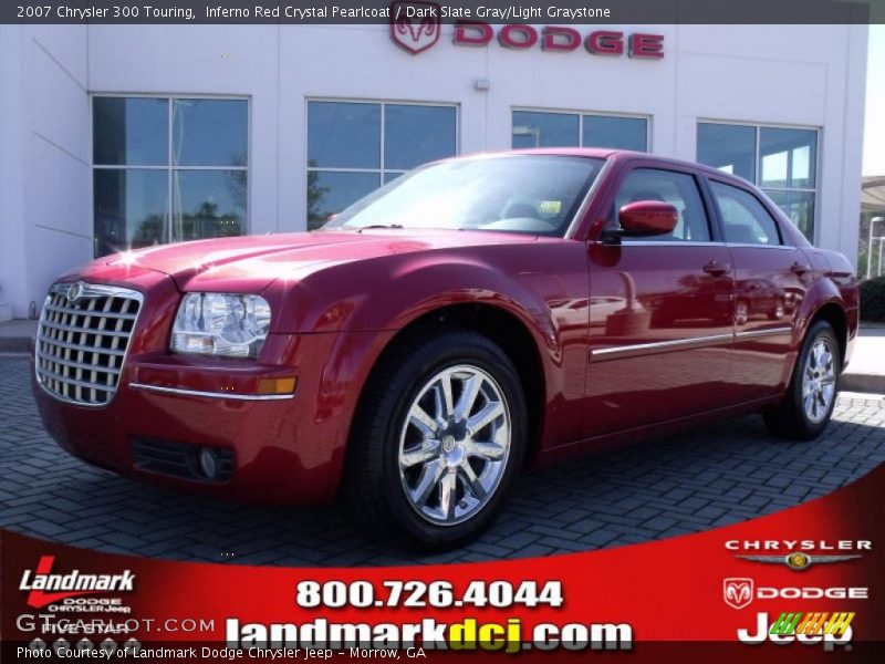Inferno Red Crystal Pearlcoat / Dark Slate Gray/Light Graystone 2007 Chrysler 300 Touring