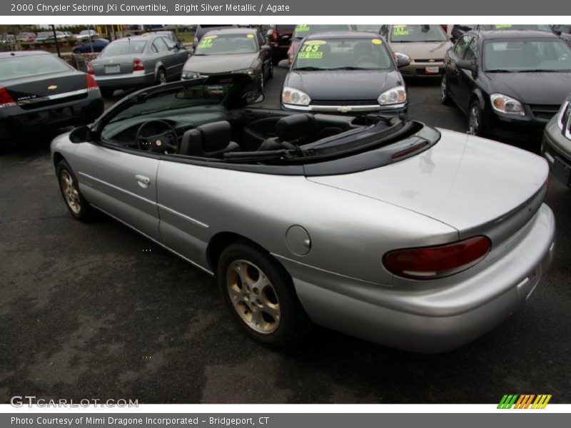 Bright Silver Metallic / Agate 2000 Chrysler Sebring JXi Convertible