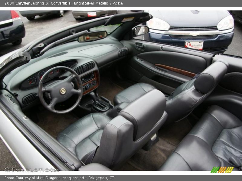 Bright Silver Metallic / Agate 2000 Chrysler Sebring JXi Convertible