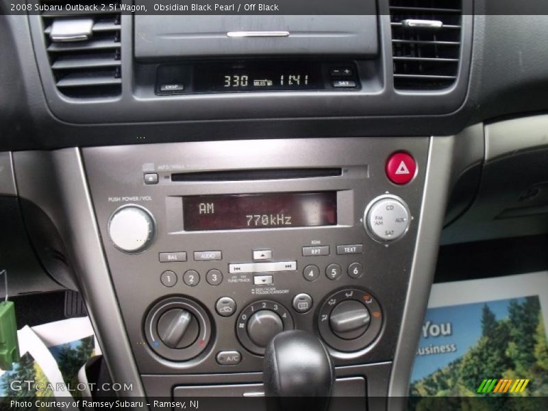 Obsidian Black Pearl / Off Black 2008 Subaru Outback 2.5i Wagon
