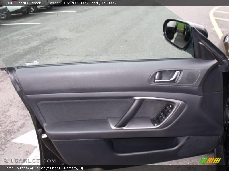 Obsidian Black Pearl / Off Black 2008 Subaru Outback 2.5i Wagon