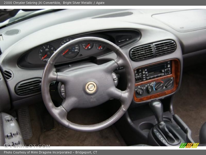 Bright Silver Metallic / Agate 2000 Chrysler Sebring JXi Convertible