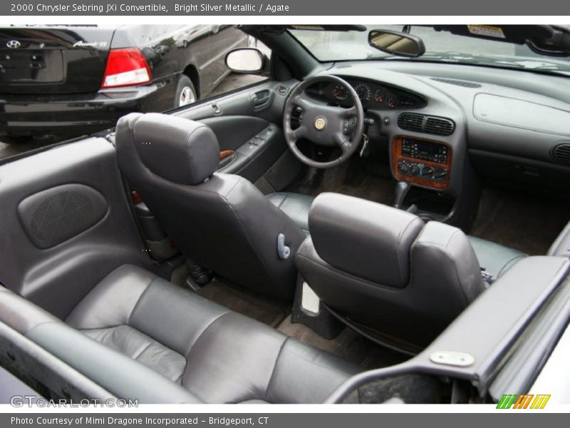 Bright Silver Metallic / Agate 2000 Chrysler Sebring JXi Convertible