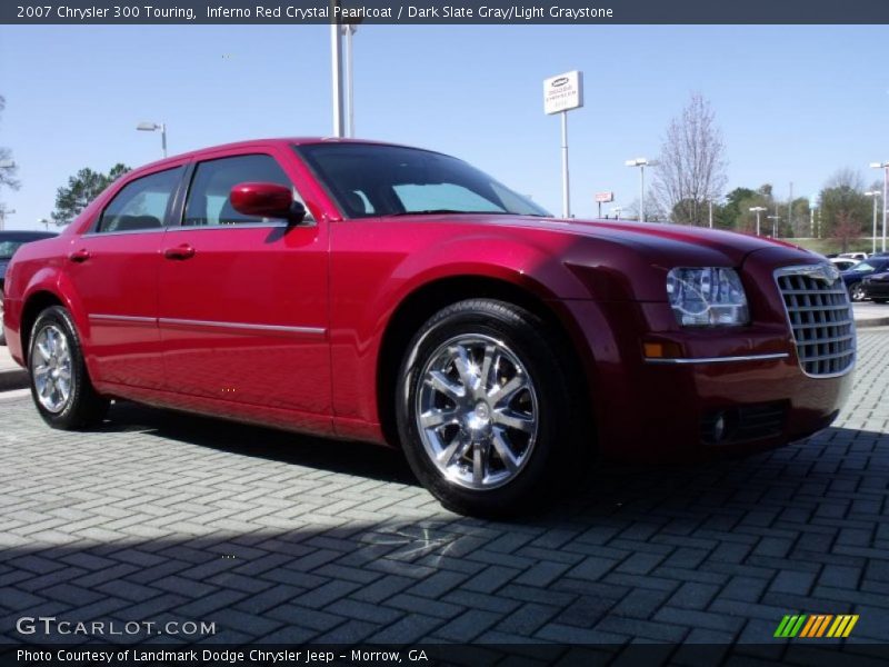 Inferno Red Crystal Pearlcoat / Dark Slate Gray/Light Graystone 2007 Chrysler 300 Touring