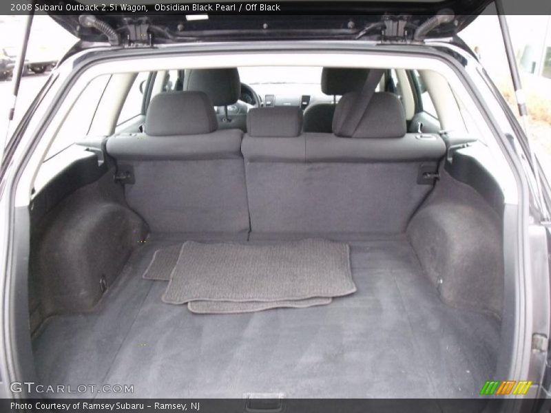 Obsidian Black Pearl / Off Black 2008 Subaru Outback 2.5i Wagon