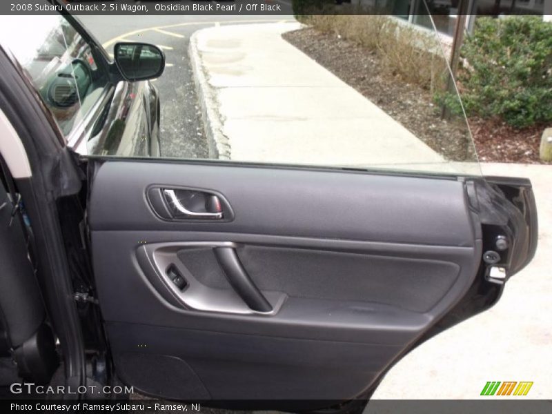 Obsidian Black Pearl / Off Black 2008 Subaru Outback 2.5i Wagon
