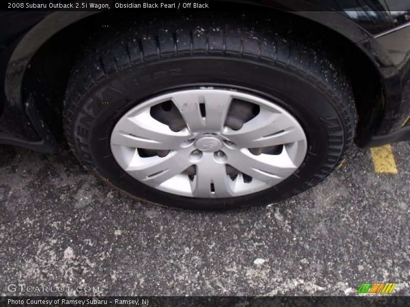 Obsidian Black Pearl / Off Black 2008 Subaru Outback 2.5i Wagon