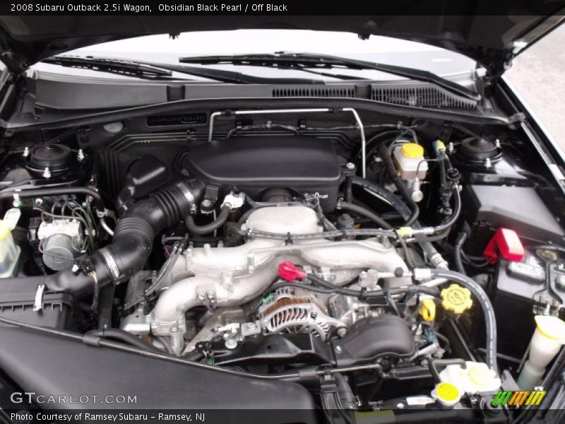 Obsidian Black Pearl / Off Black 2008 Subaru Outback 2.5i Wagon