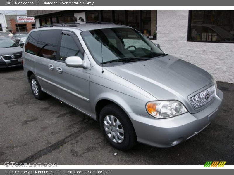 Diamond Silver Metallic / Gray 2005 Kia Sedona LX