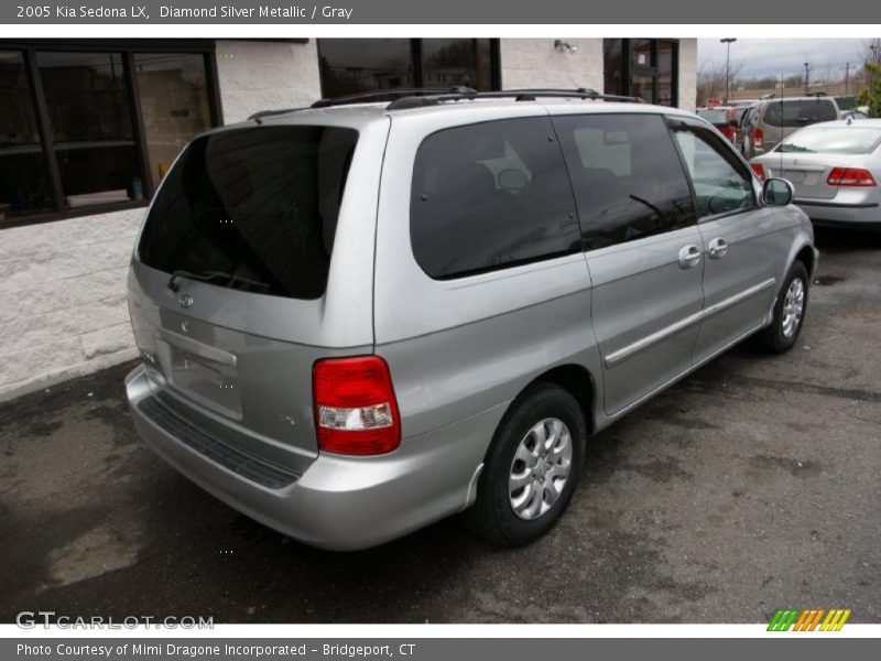 Diamond Silver Metallic / Gray 2005 Kia Sedona LX