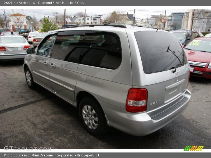 Diamond Silver Metallic / Gray 2005 Kia Sedona LX