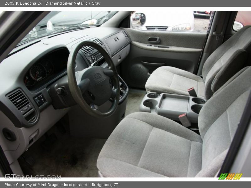 Diamond Silver Metallic / Gray 2005 Kia Sedona LX