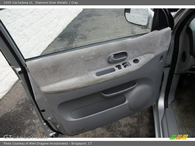 Diamond Silver Metallic / Gray 2005 Kia Sedona LX
