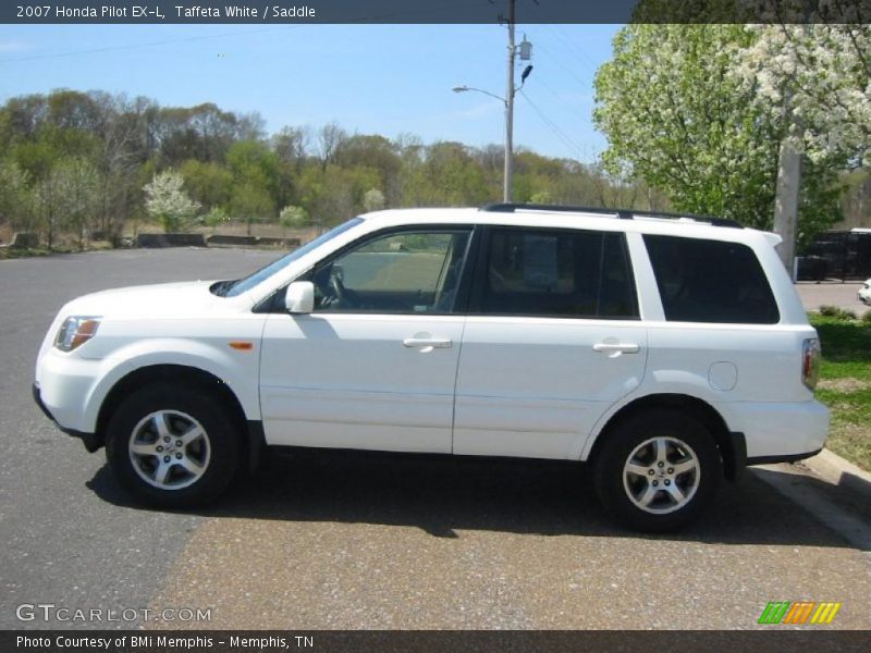 Taffeta White / Saddle 2007 Honda Pilot EX-L
