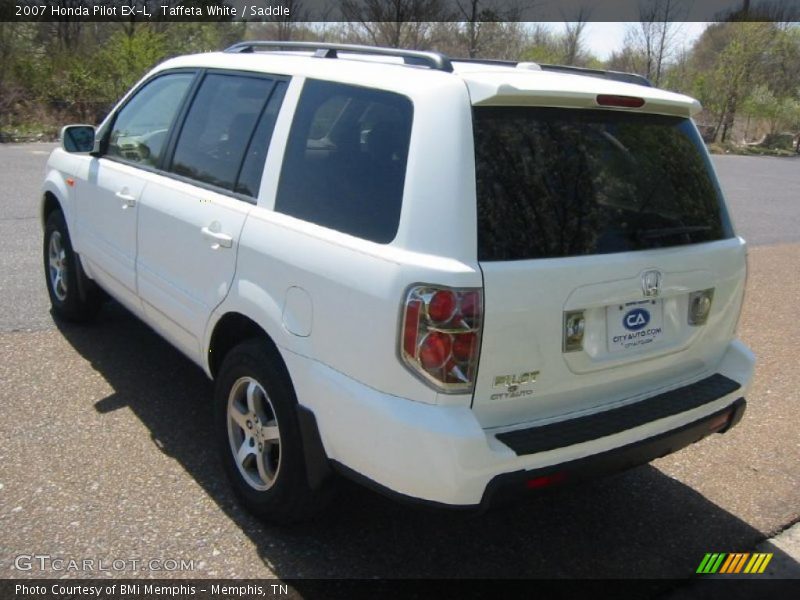 Taffeta White / Saddle 2007 Honda Pilot EX-L