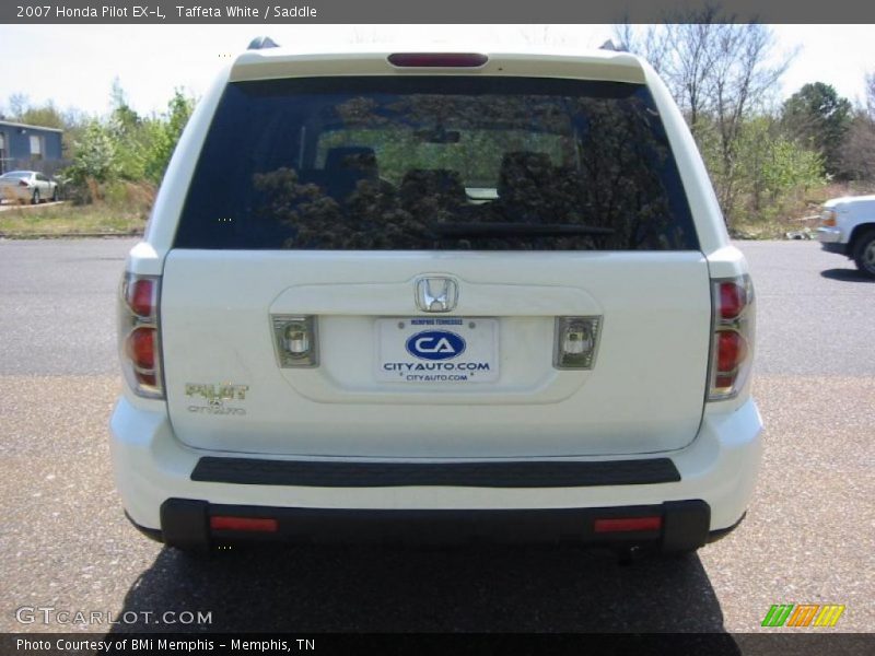 Taffeta White / Saddle 2007 Honda Pilot EX-L