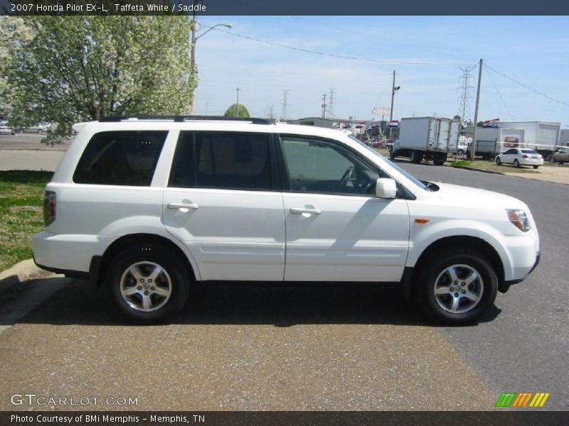 Taffeta White / Saddle 2007 Honda Pilot EX-L