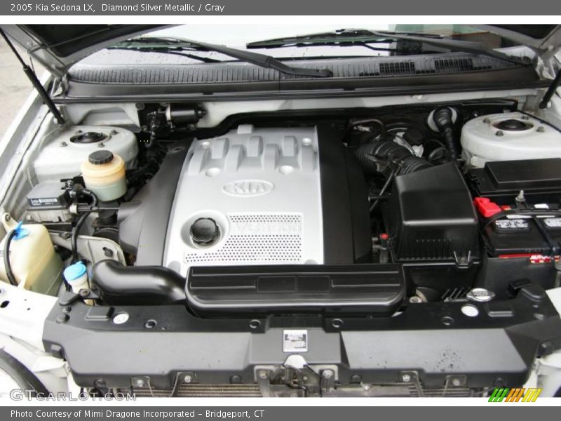 Diamond Silver Metallic / Gray 2005 Kia Sedona LX