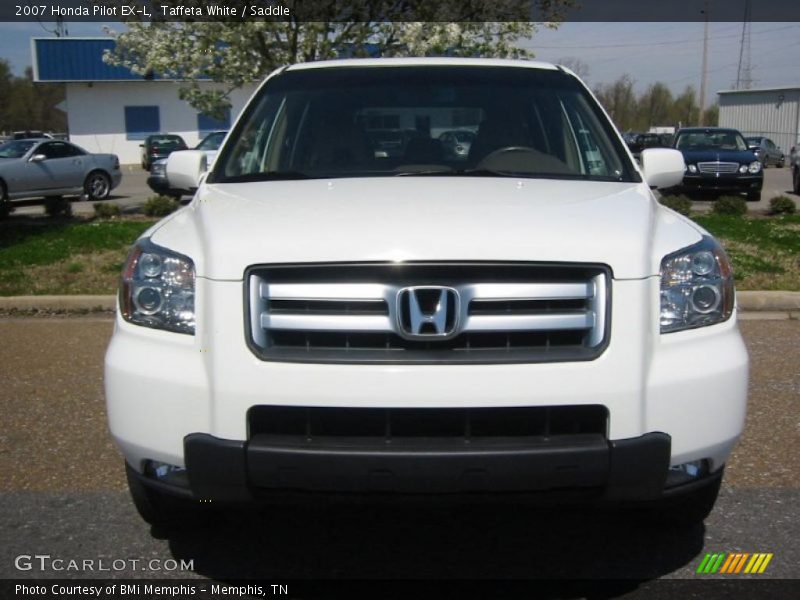 Taffeta White / Saddle 2007 Honda Pilot EX-L