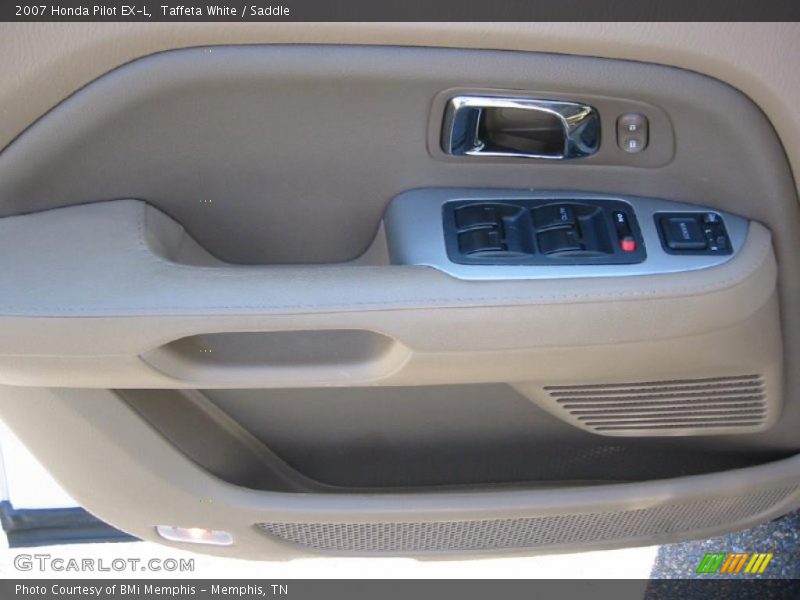 Taffeta White / Saddle 2007 Honda Pilot EX-L
