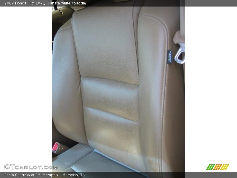 Taffeta White / Saddle 2007 Honda Pilot EX-L