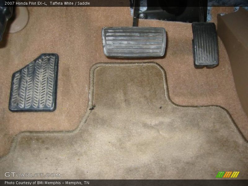 Taffeta White / Saddle 2007 Honda Pilot EX-L