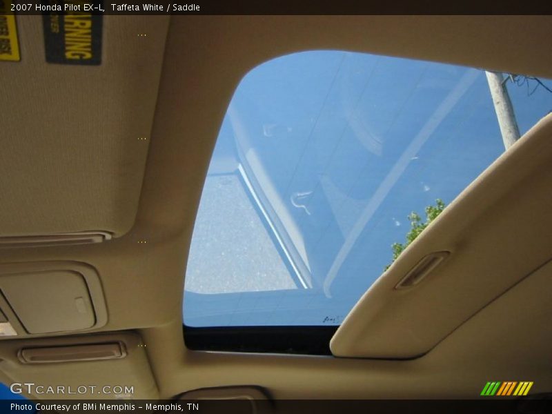 Taffeta White / Saddle 2007 Honda Pilot EX-L