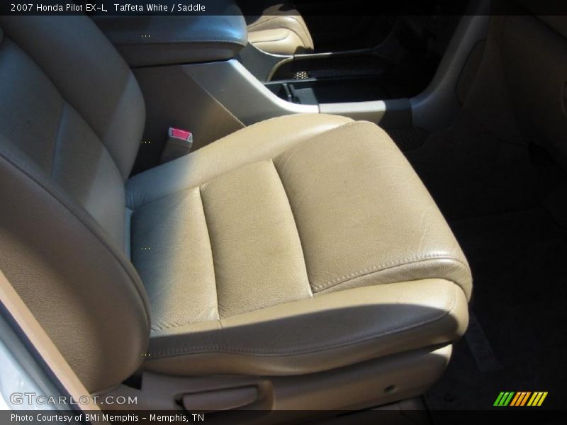 Taffeta White / Saddle 2007 Honda Pilot EX-L