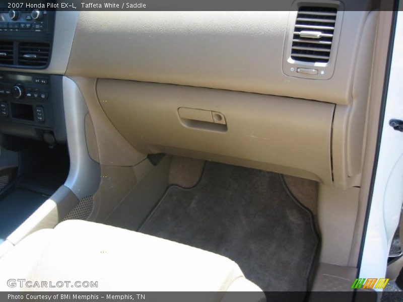 Taffeta White / Saddle 2007 Honda Pilot EX-L