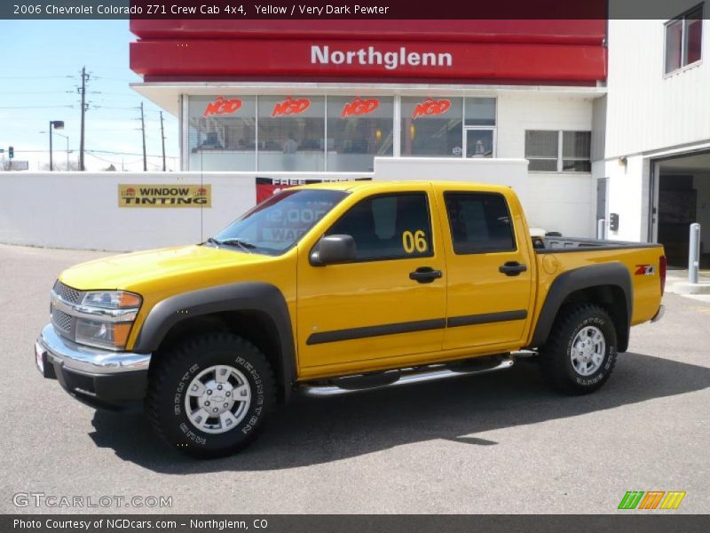 Yellow / Very Dark Pewter 2006 Chevrolet Colorado Z71 Crew Cab 4x4