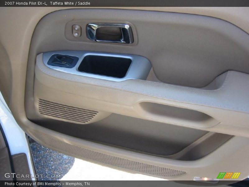 Taffeta White / Saddle 2007 Honda Pilot EX-L