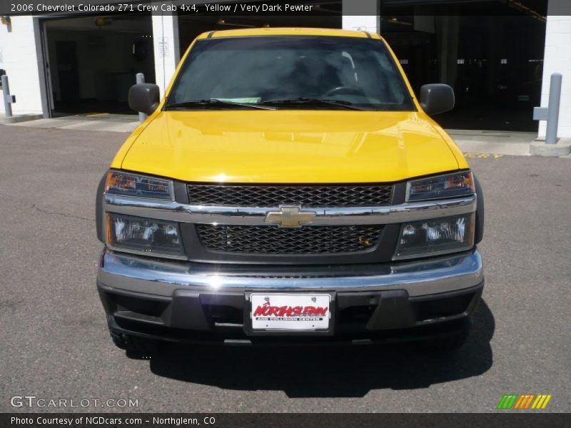 Yellow / Very Dark Pewter 2006 Chevrolet Colorado Z71 Crew Cab 4x4