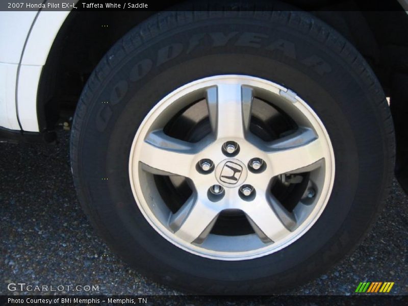 Taffeta White / Saddle 2007 Honda Pilot EX-L
