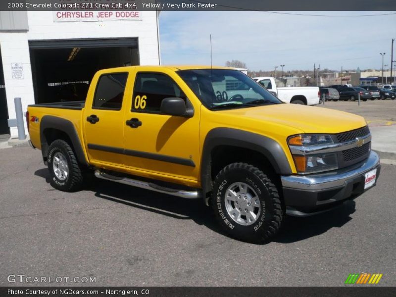 Yellow / Very Dark Pewter 2006 Chevrolet Colorado Z71 Crew Cab 4x4