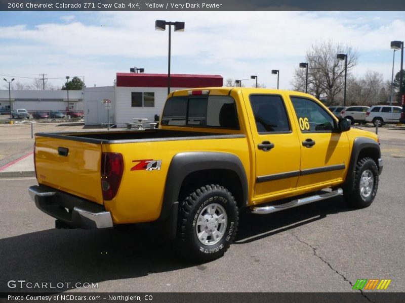 Yellow / Very Dark Pewter 2006 Chevrolet Colorado Z71 Crew Cab 4x4