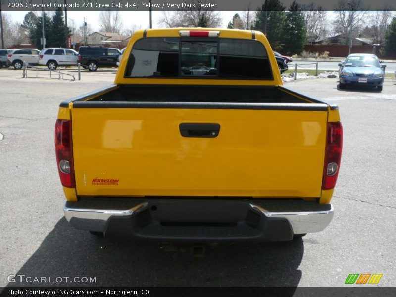 Yellow / Very Dark Pewter 2006 Chevrolet Colorado Z71 Crew Cab 4x4