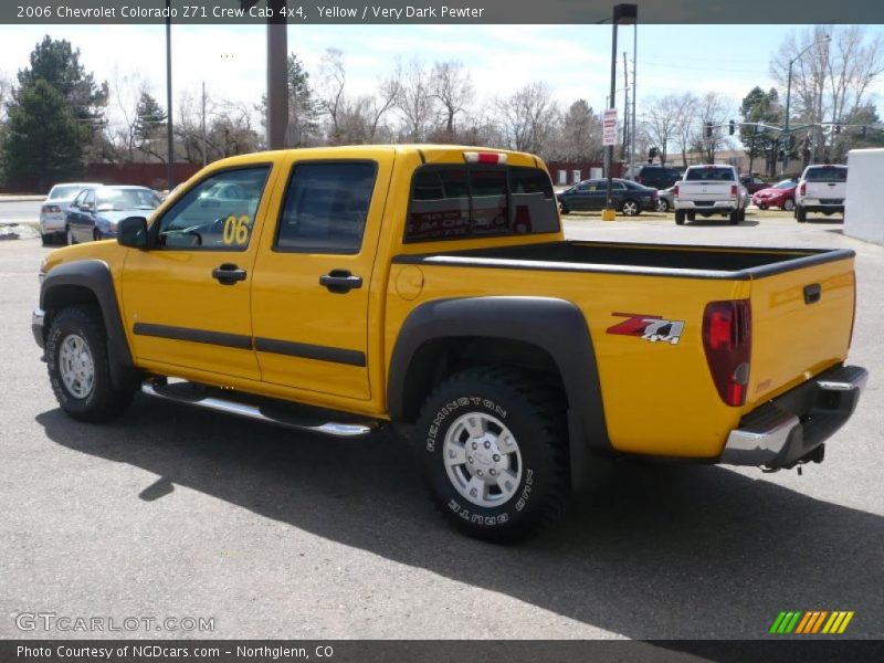 Yellow / Very Dark Pewter 2006 Chevrolet Colorado Z71 Crew Cab 4x4
