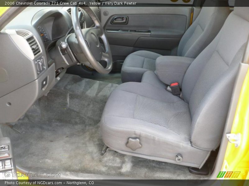Yellow / Very Dark Pewter 2006 Chevrolet Colorado Z71 Crew Cab 4x4