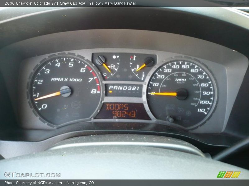 Yellow / Very Dark Pewter 2006 Chevrolet Colorado Z71 Crew Cab 4x4