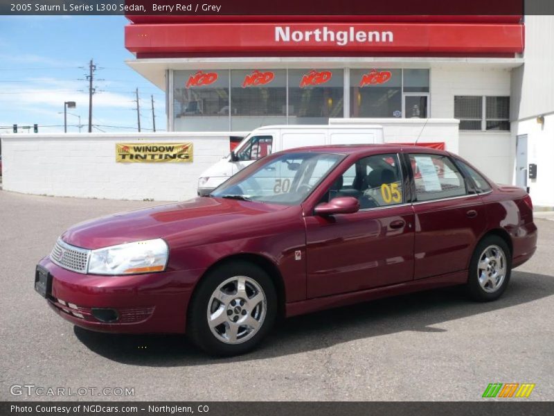 Berry Red / Grey 2005 Saturn L Series L300 Sedan