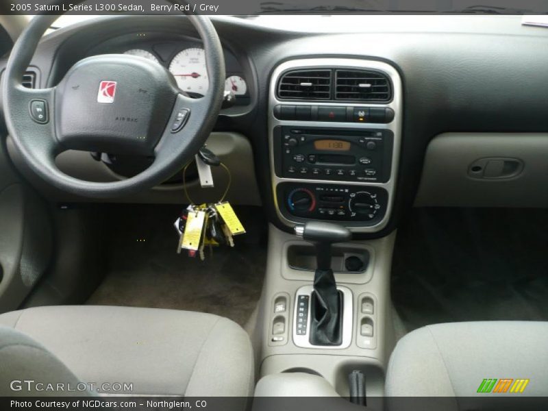Berry Red / Grey 2005 Saturn L Series L300 Sedan