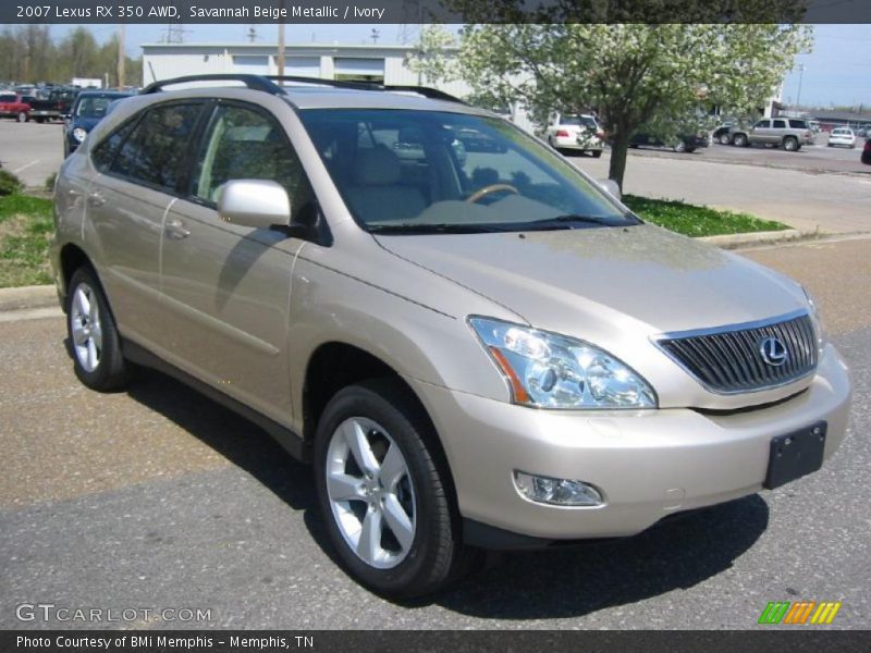 Savannah Beige Metallic / Ivory 2007 Lexus RX 350 AWD