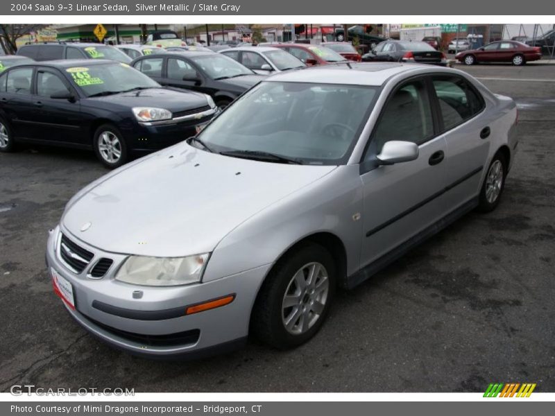 Silver Metallic / Slate Gray 2004 Saab 9-3 Linear Sedan