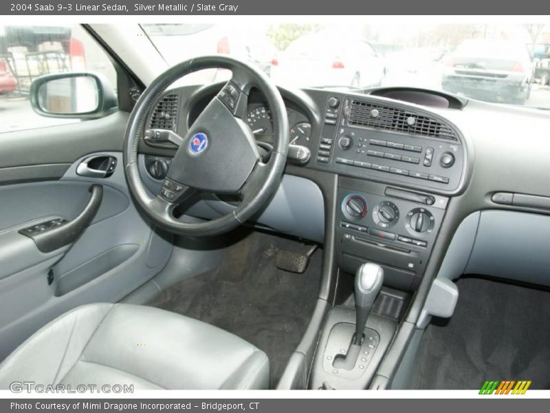 Silver Metallic / Slate Gray 2004 Saab 9-3 Linear Sedan