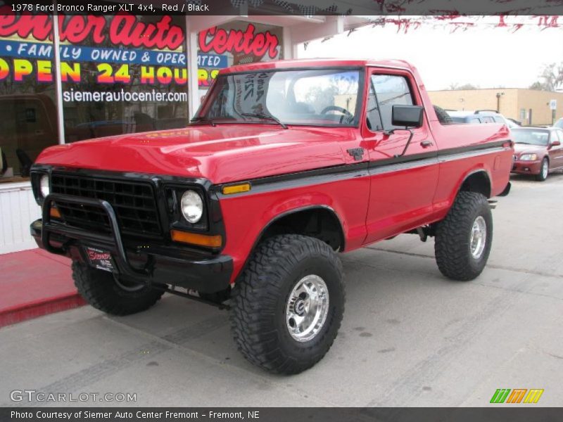 Red / Black 1978 Ford Bronco Ranger XLT 4x4