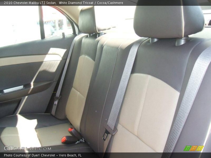 White Diamond Tricoat / Cocoa/Cashmere 2010 Chevrolet Malibu LTZ Sedan